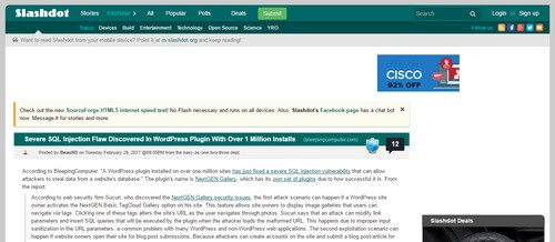 Slashdot Developer Website