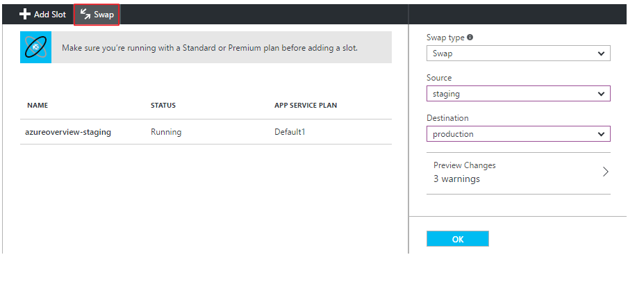 azure web app deployment slots virtual directories