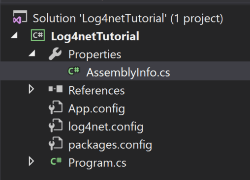 log4net to Load Your Config

