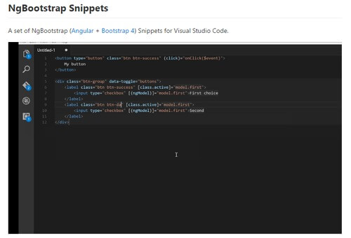 NgBootstrap Snippets