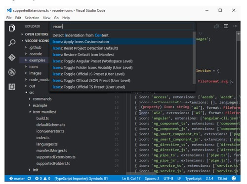 angular 2 icons visual studio code extensions