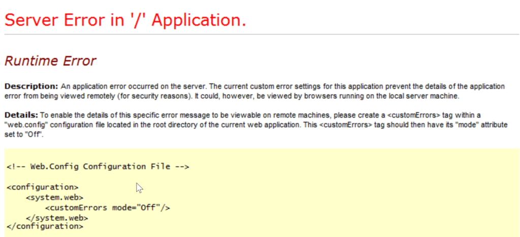 How to Use Web.Config customErrors in ASP.Net: Log All Errors