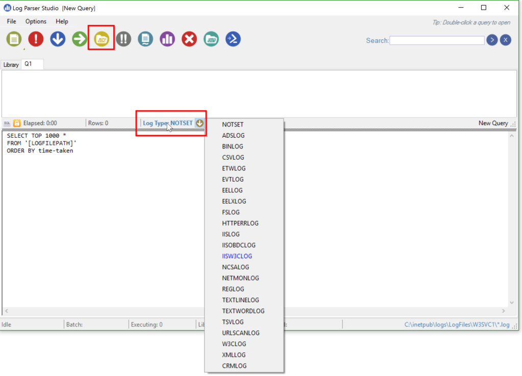 How to Query IIS Log Files