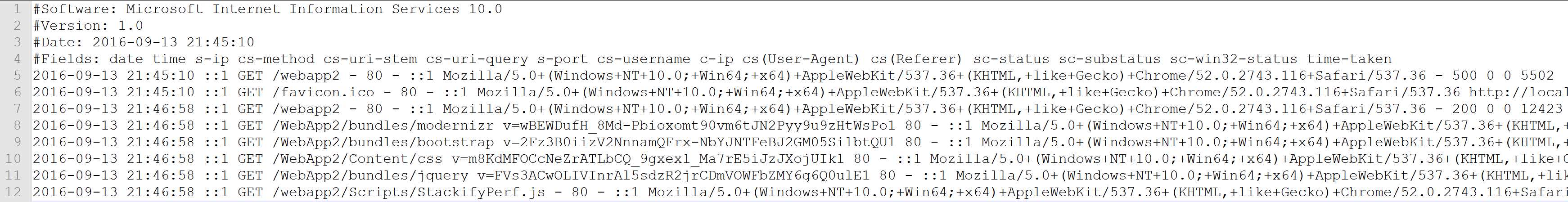 Iis Log Files How To Interpret Customize Query And Aggregate