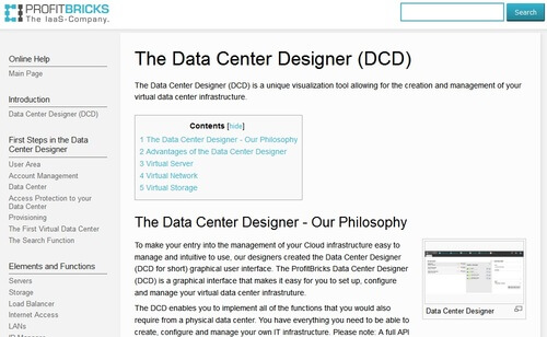 ProfitBricks Data Center Designer