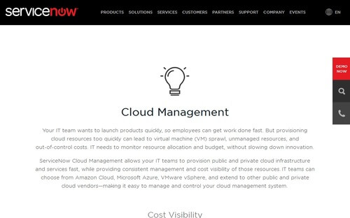 ServiceNow Cloud Management