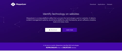 Wappalyzer Chrome Extension