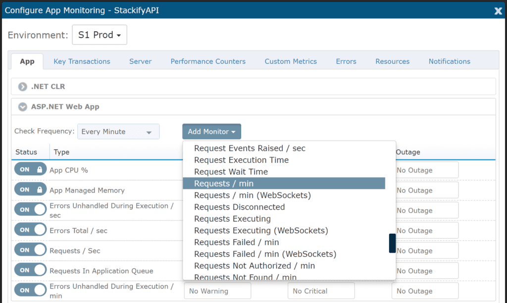 asp net monitor