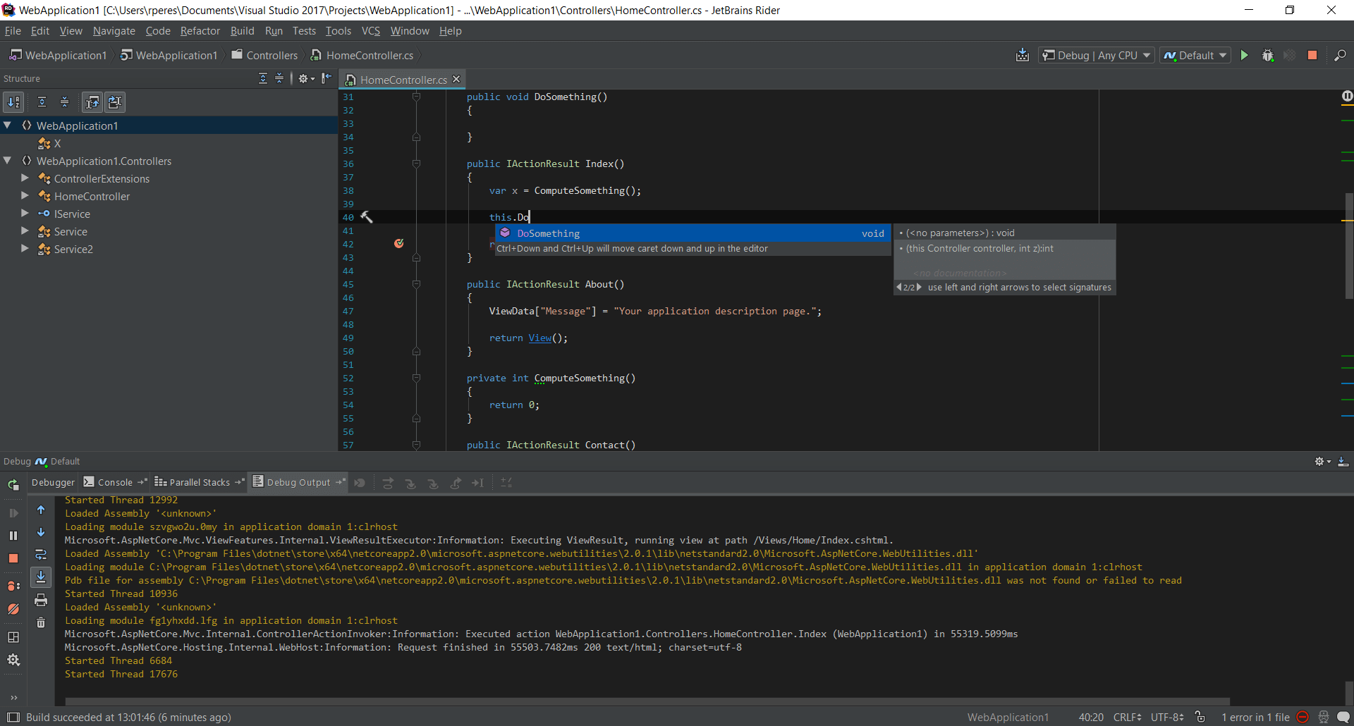 Сравнение visual studio и rider