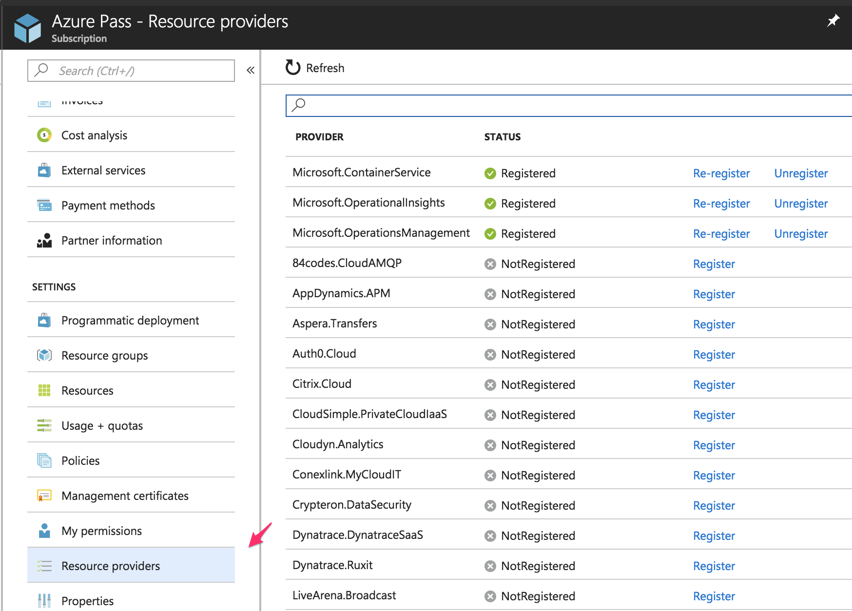 Azure Pass AKS