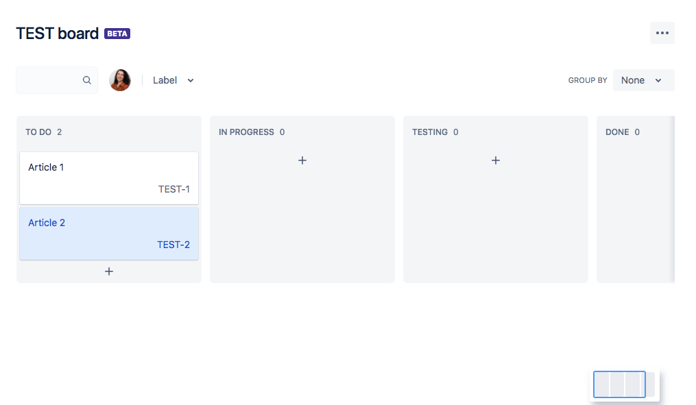 ordering Jira Agility board columns is just a matter of drag and drop