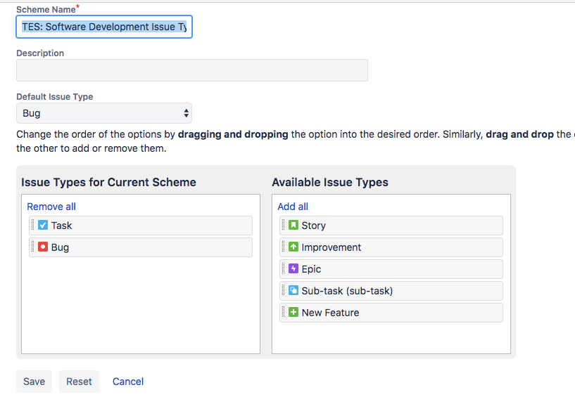 removing unneeded issue types can make your Jira project easier to use