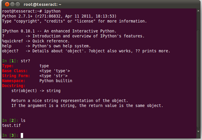 Python programming language example