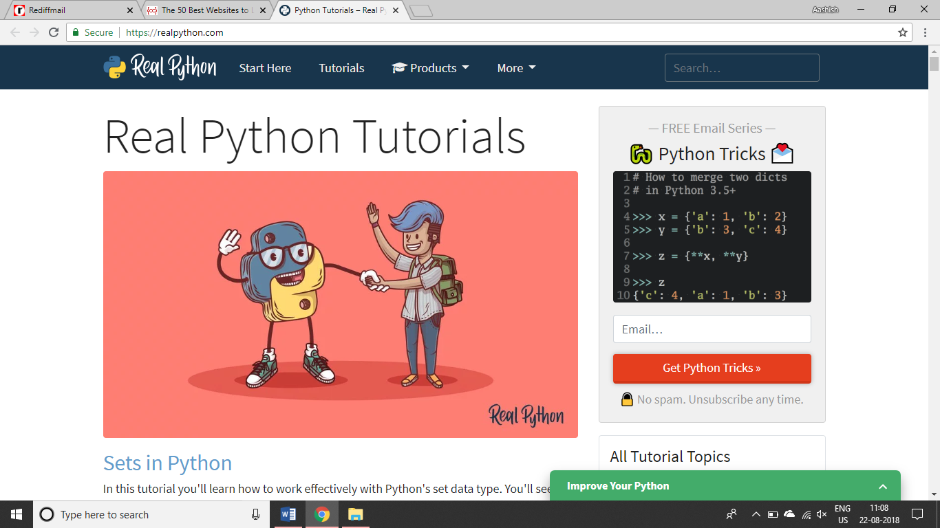 Learn Python: Tutorials for Beginners, Intermediate, and ...