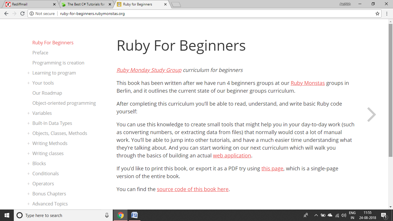 ruby for beginners