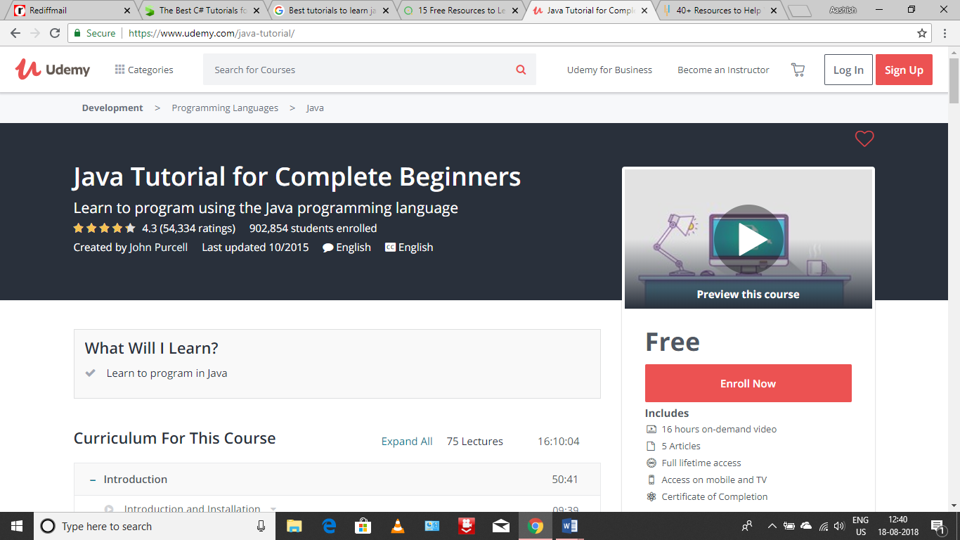 Learn Java Tutorials For Beginners Intermediate And Advanced Programmers 1742