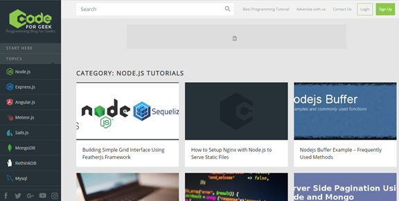 nodejs tutorials