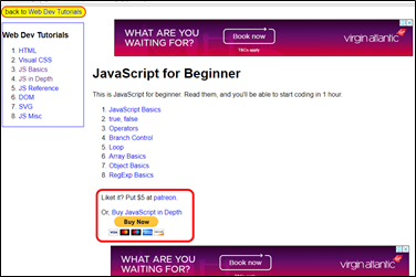 javascript free learning