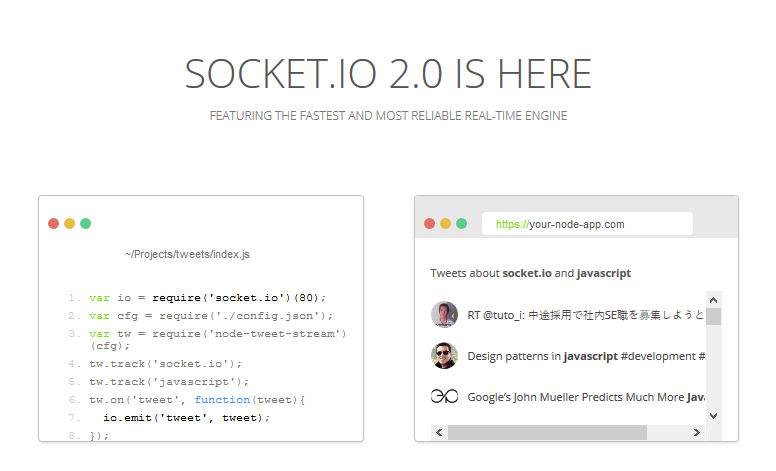 Socket.io screenshot
