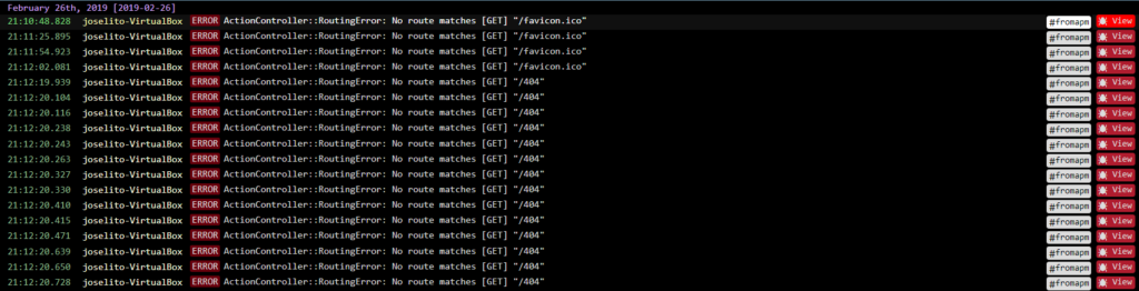 Retrace log search