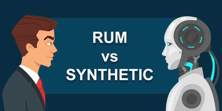 Real User Monitoring RUM vs. Synthetic Monitoring Comparison