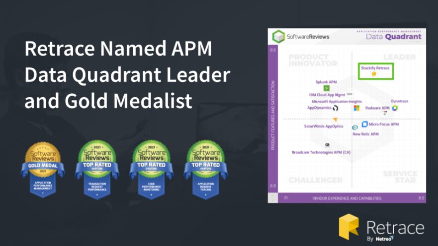Retrace Wins Application Performance Management (APM) Gold Medal from SoftwareReviews
