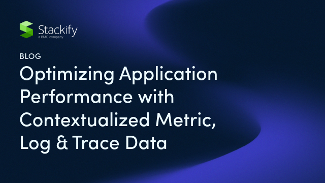 Optimizing Application Performance with Contextualized Metric, Log & Trace Data